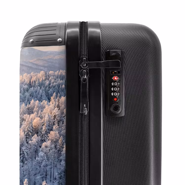 Suitcase - Forest - Mountains - Gold - Winter - Warm — 5