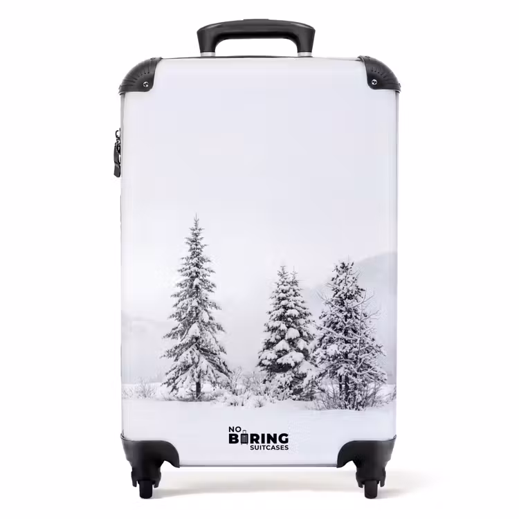 Suitcase - Norway Spruce - Snow - Winter - Landscape - Silence — 1