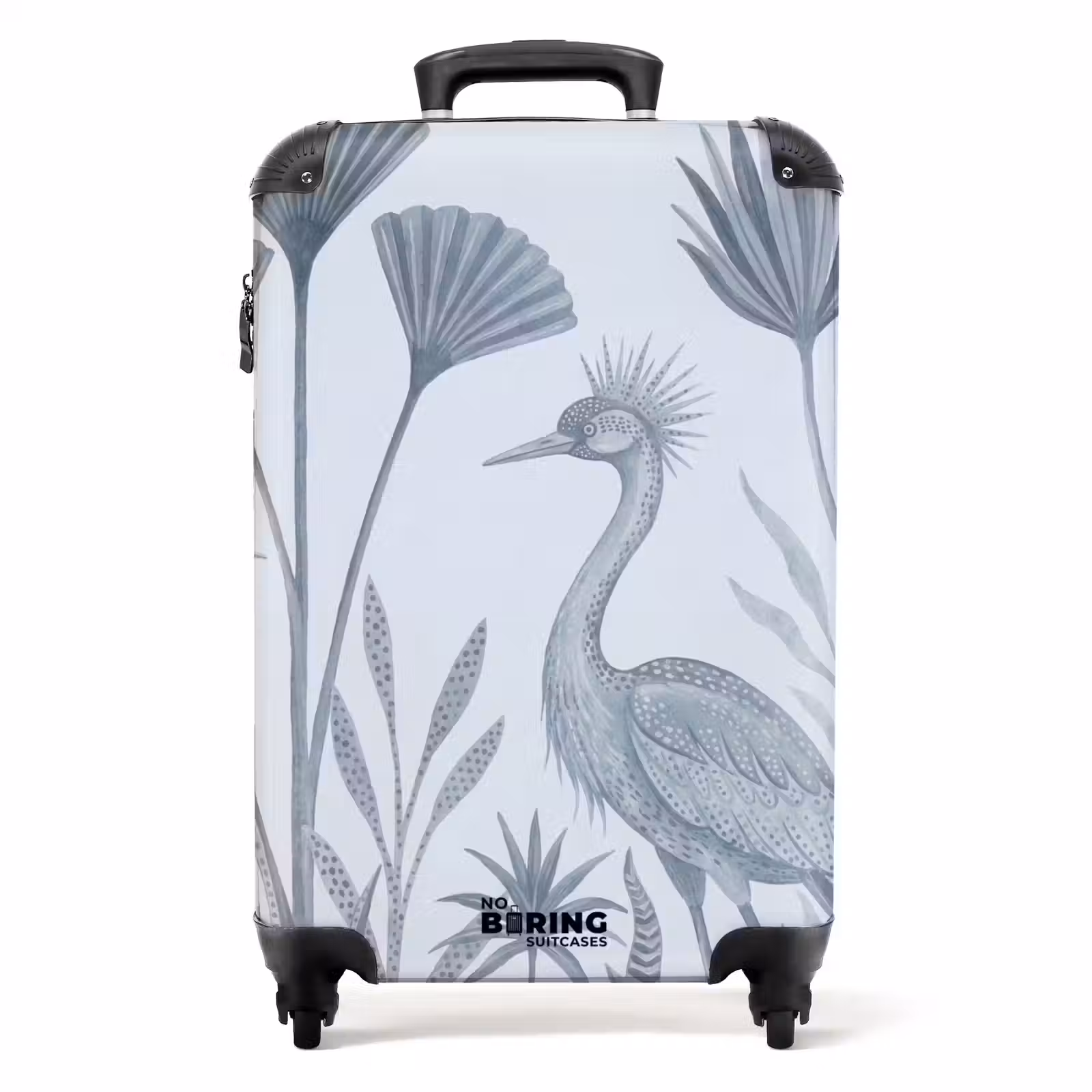 Suitcase - Bird - Tropical - Illustration - Blue-Gray - Nature — 1