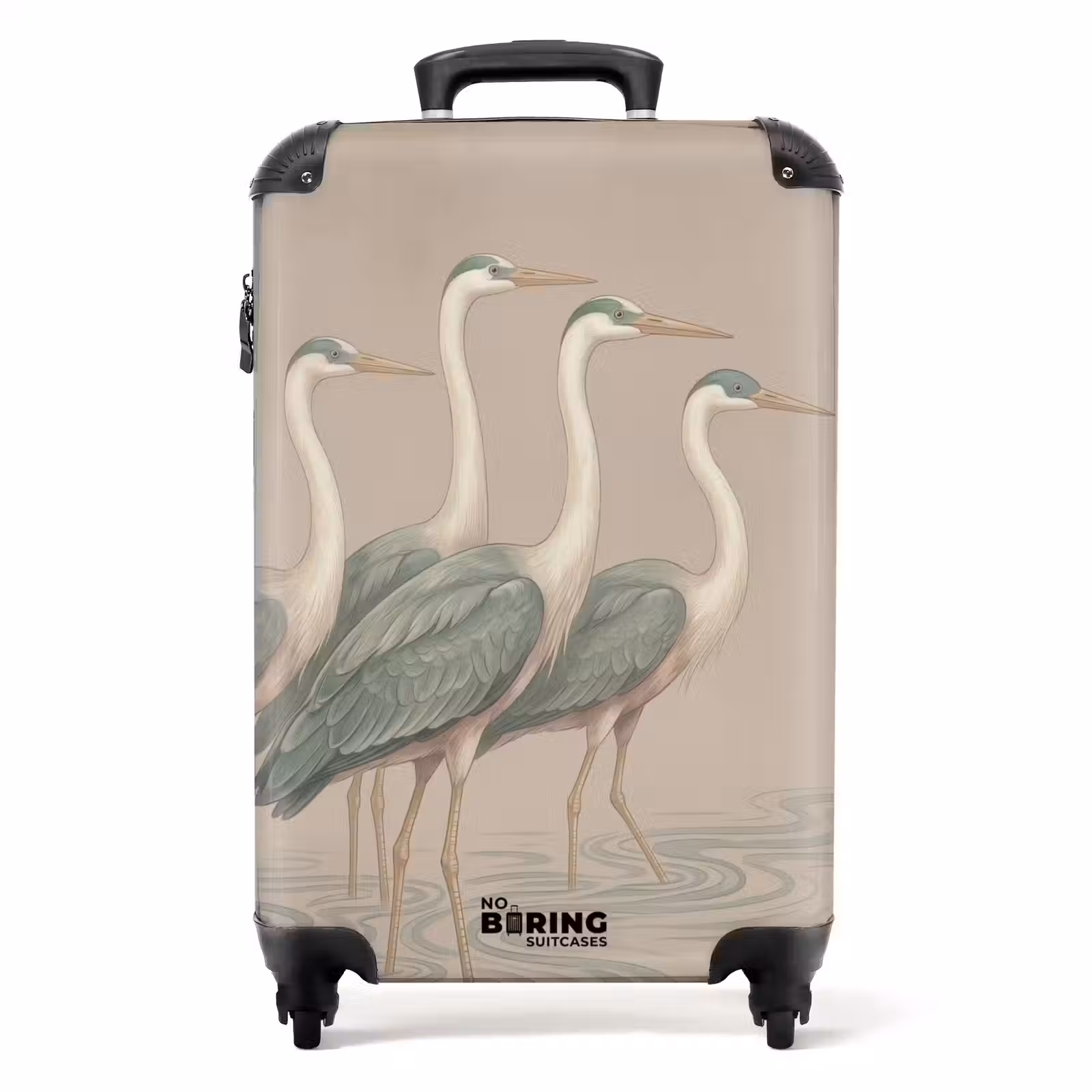 Suitcase - Bird - Water - Nature - Vintage — 1
