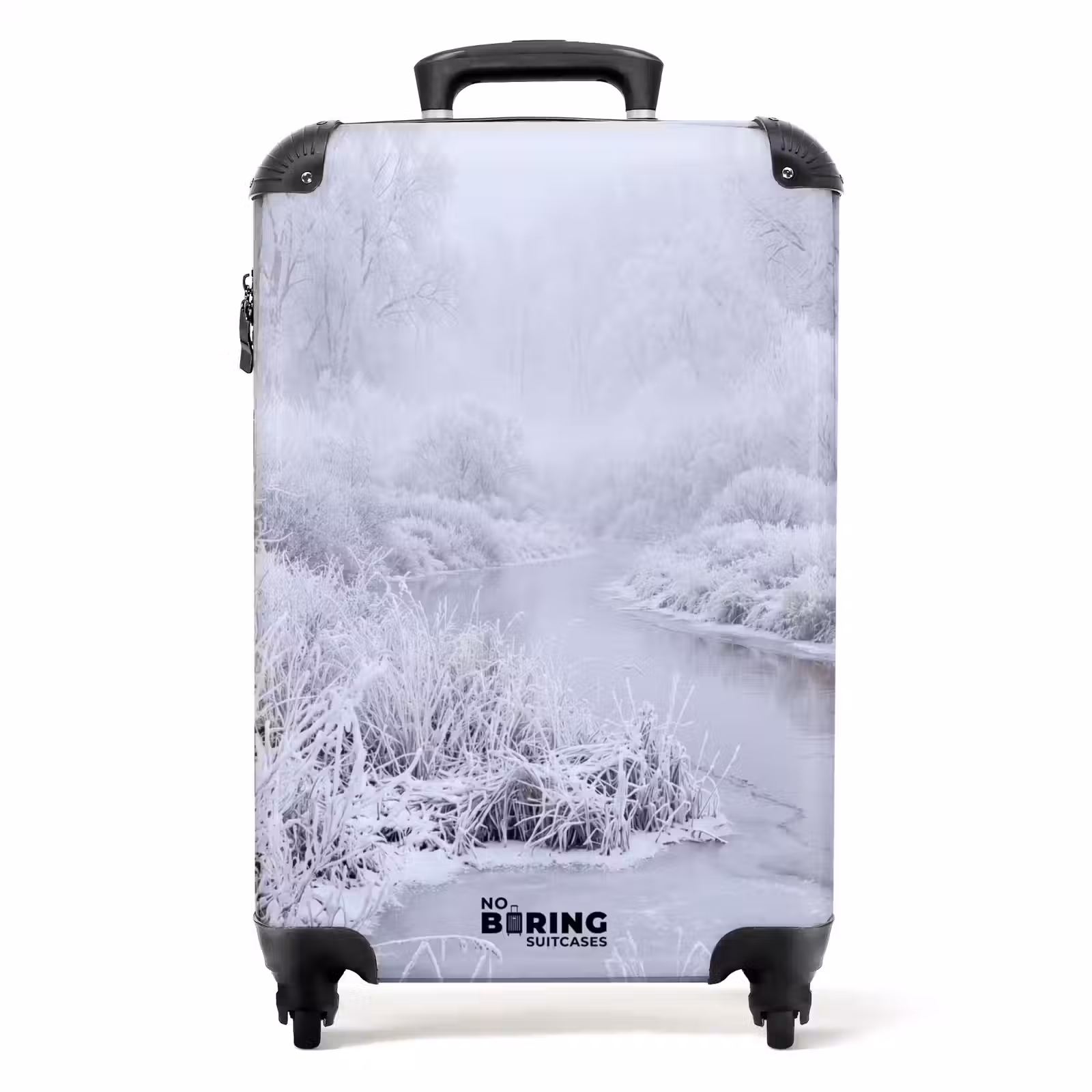 Suitcase - River - Snow - Forest - Winter - Picturesque — 1