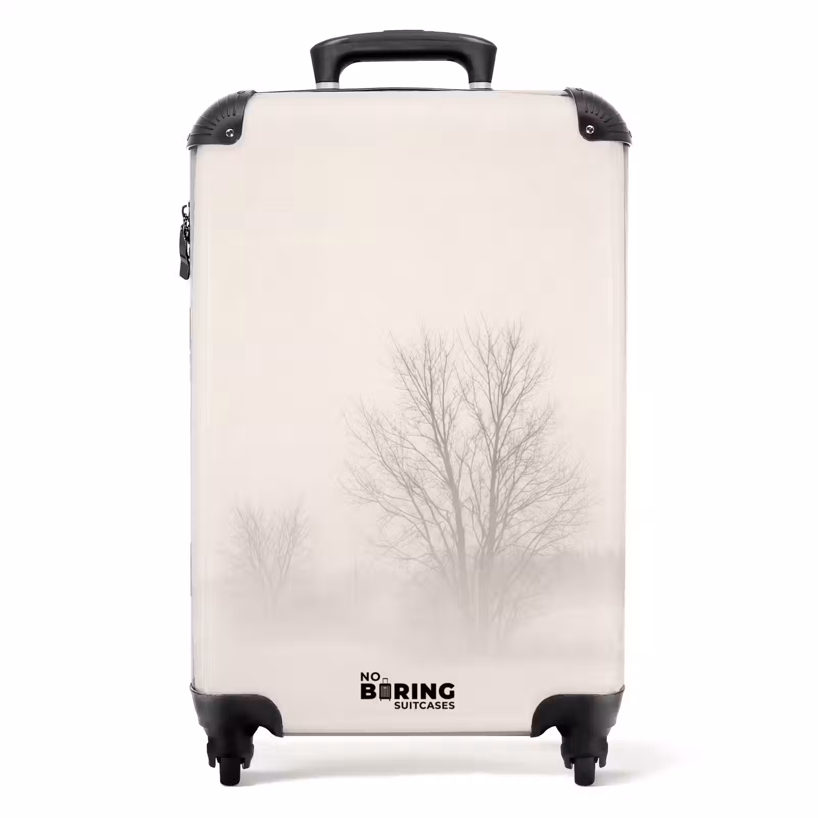 Suitcase - Tree - Fog - Snow - Winter - Minimalist — 1