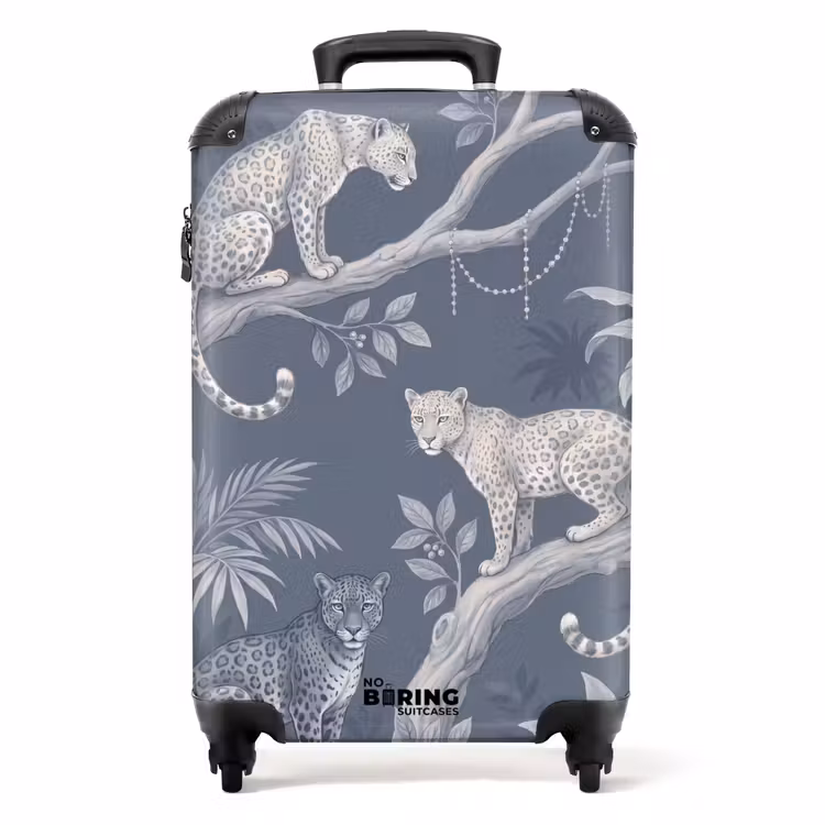 Suitcase - Animals - Jungle - Illustration - Trees - Blue — 1