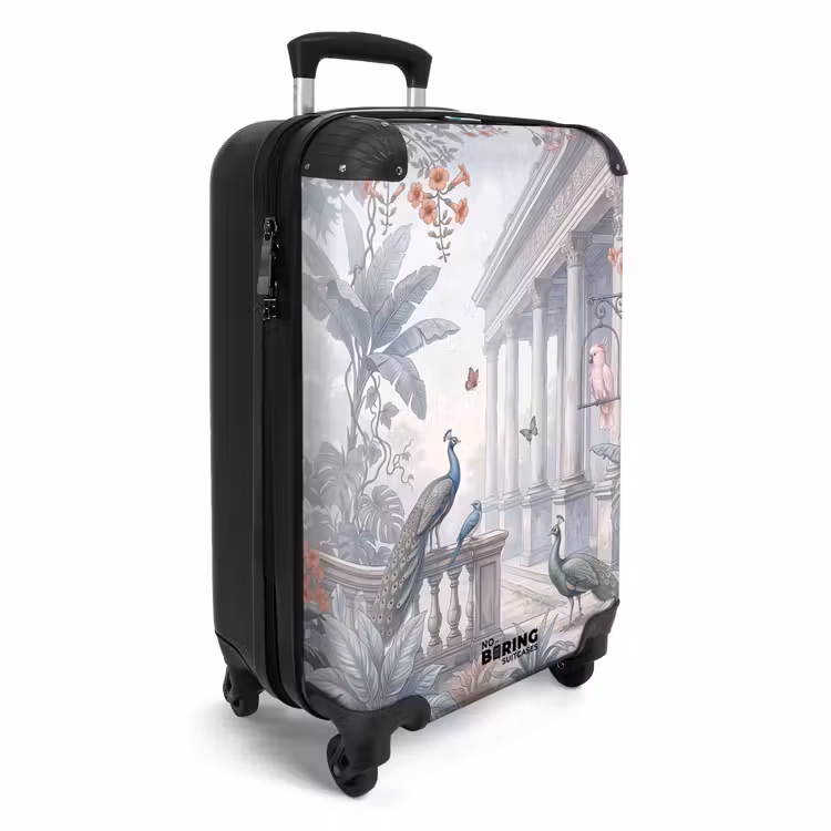 Suitcase - Bird - Peacock - Architecture - Classical - Green — 4