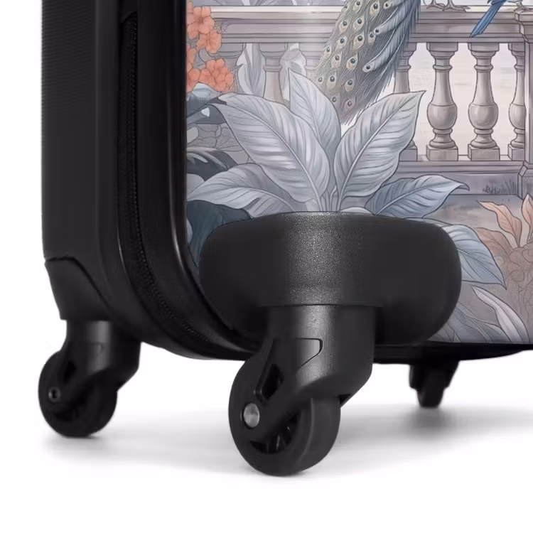 Suitcase - Bird - Peacock - Architecture - Classical - Green — 6