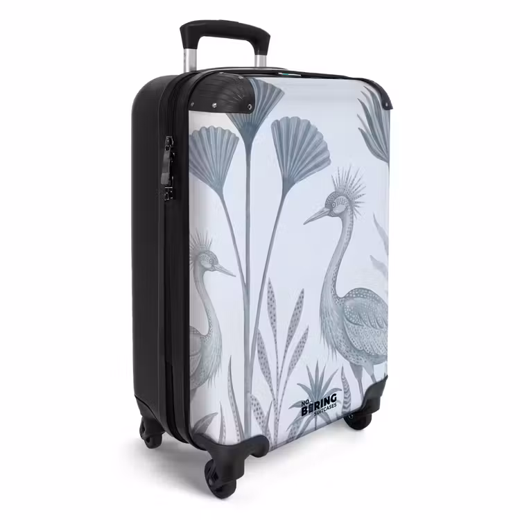 Suitcase - Bird - Tropical - Illustration - Blue-Gray - Nature — 4