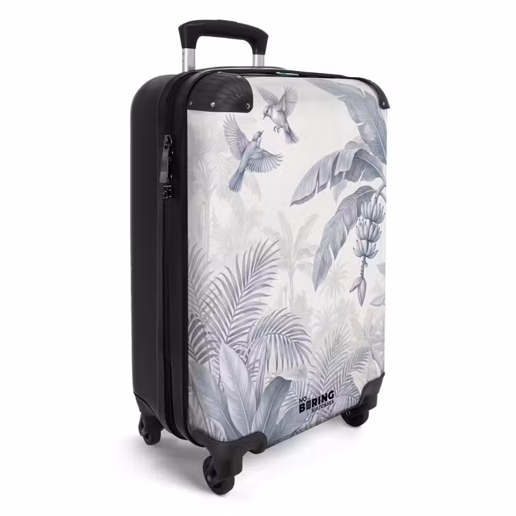 Suitcase - Nature - Bird - Jungle - Illustration - Blue — 4