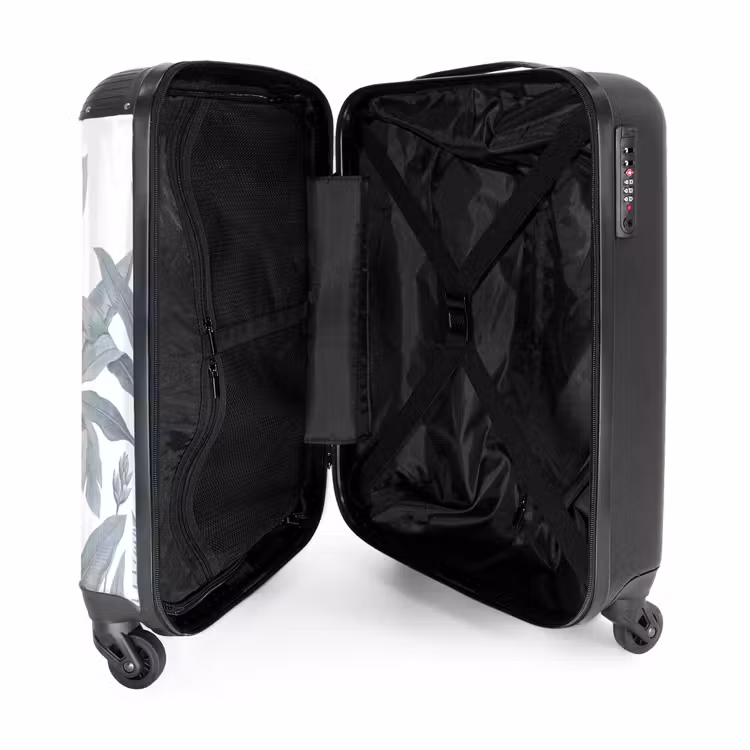 Suitcase - Plants - Leaves - Nature - Gray — 3