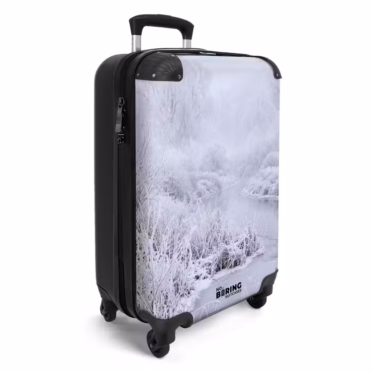 Suitcase - River - Snow - Forest - Winter - Picturesque — 4
