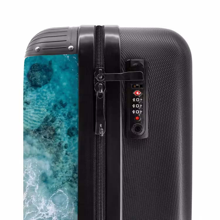 Suitcase - Beach - Ocean - Waves - Pink Sand - Nature — 5