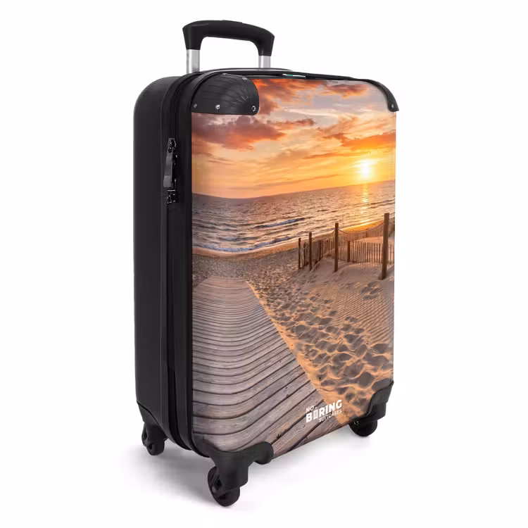 Suitcase - Beach - Sunset - Sea - Nature - Orange — 4