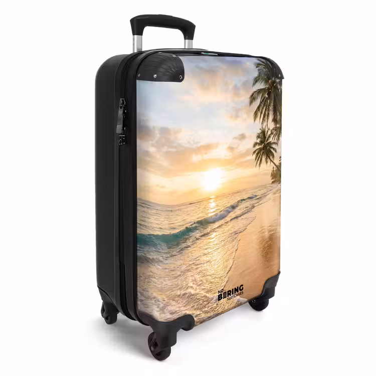Suitcase - Beach - Sunset - Tropical - Nature - Gold — 4
