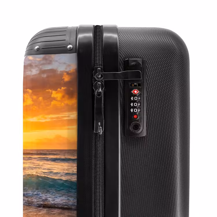 Suitcase - Beach - Sunset - Waves - Nature - Orange — 5