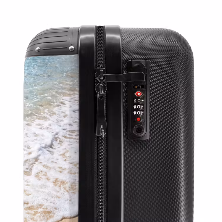 Suitcase - Beach - Water - Nature - Blue - Beige — 5