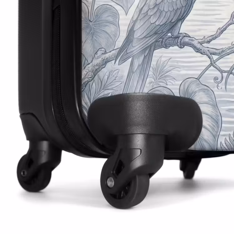 Suitcase - Bird - River - Tropical - Illustration - Blue — 6