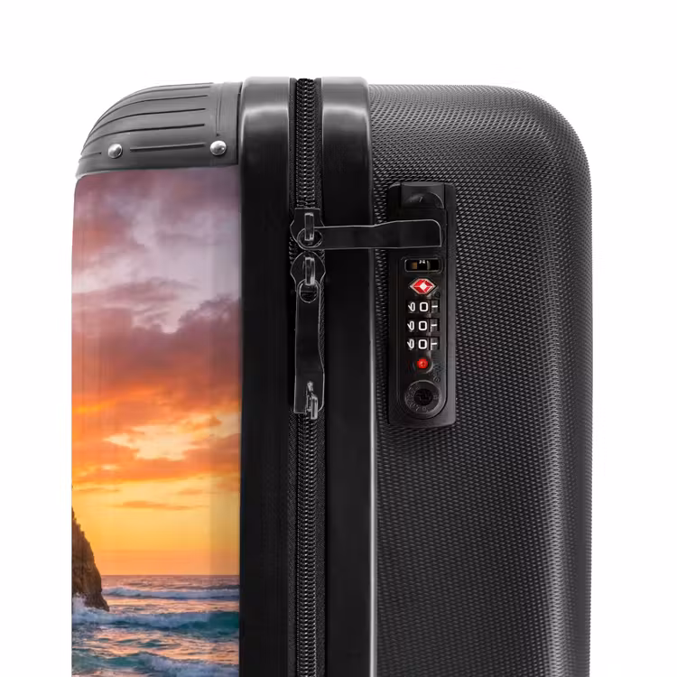 Suitcase - Coast - Rocks - Sunset - Sea - Nature — 5