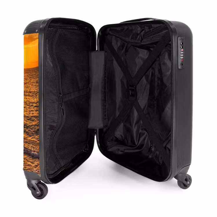 Suitcase - Sea - Coast - Sunset - Nature - Orange — 3