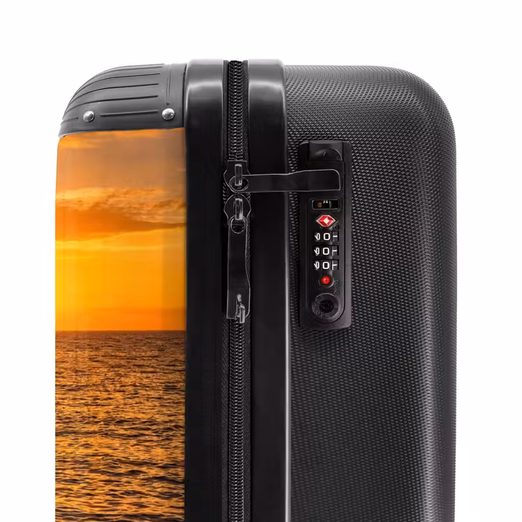 Suitcase - Sea - Coast - Sunset - Nature - Orange — 5