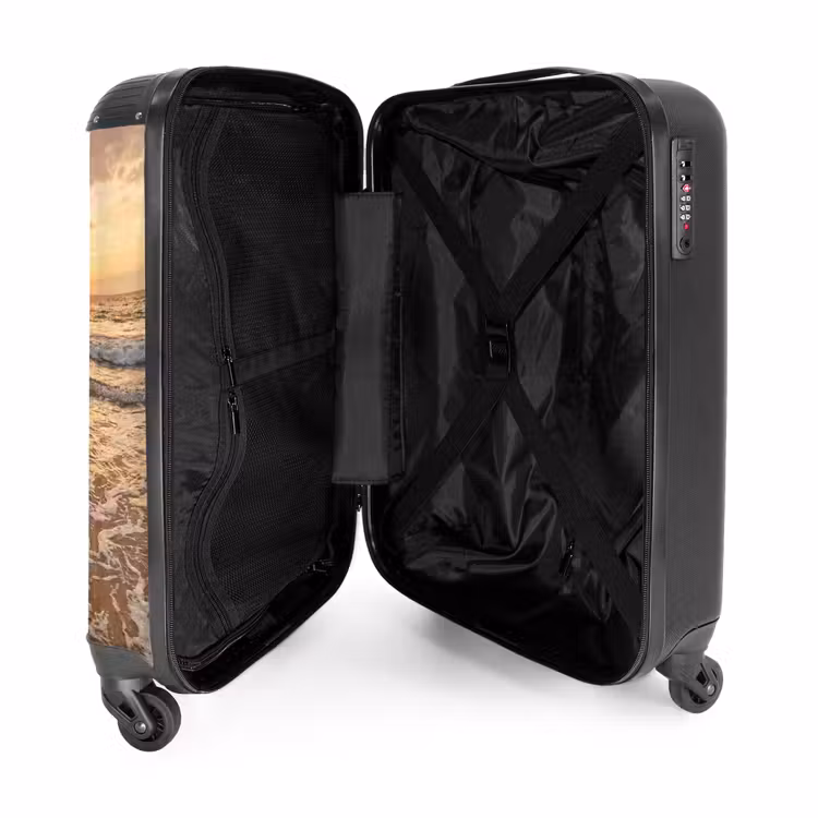 Suitcase - Sea - Coastline - Clouds - Landscape - Orange — 3