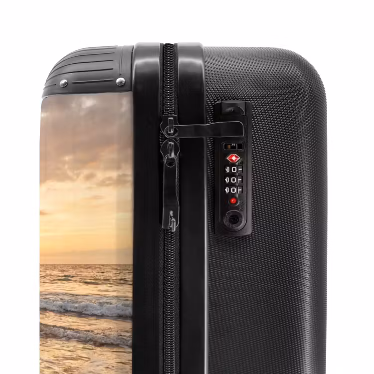 Suitcase - Sea - Coastline - Clouds - Landscape - Orange — 5