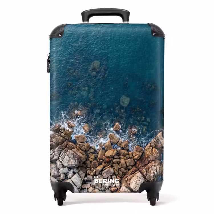 Suitcase - Sea - Coastline - Nature - Abstract - Blue — 1