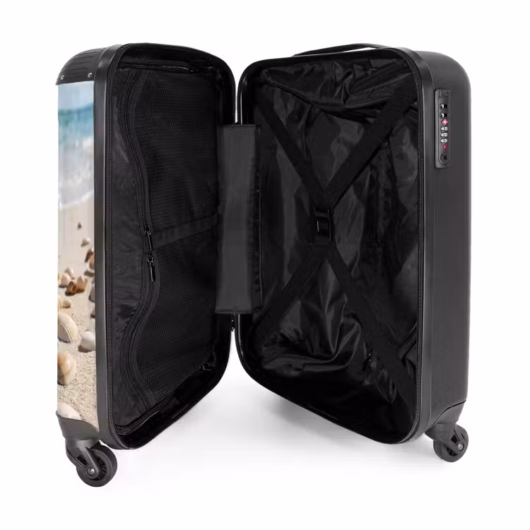 Suitcase - Seashells - Beach - Nature - Beige — 3