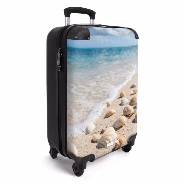 Suitcase - Seashells - Beach - Nature - Beige — 4