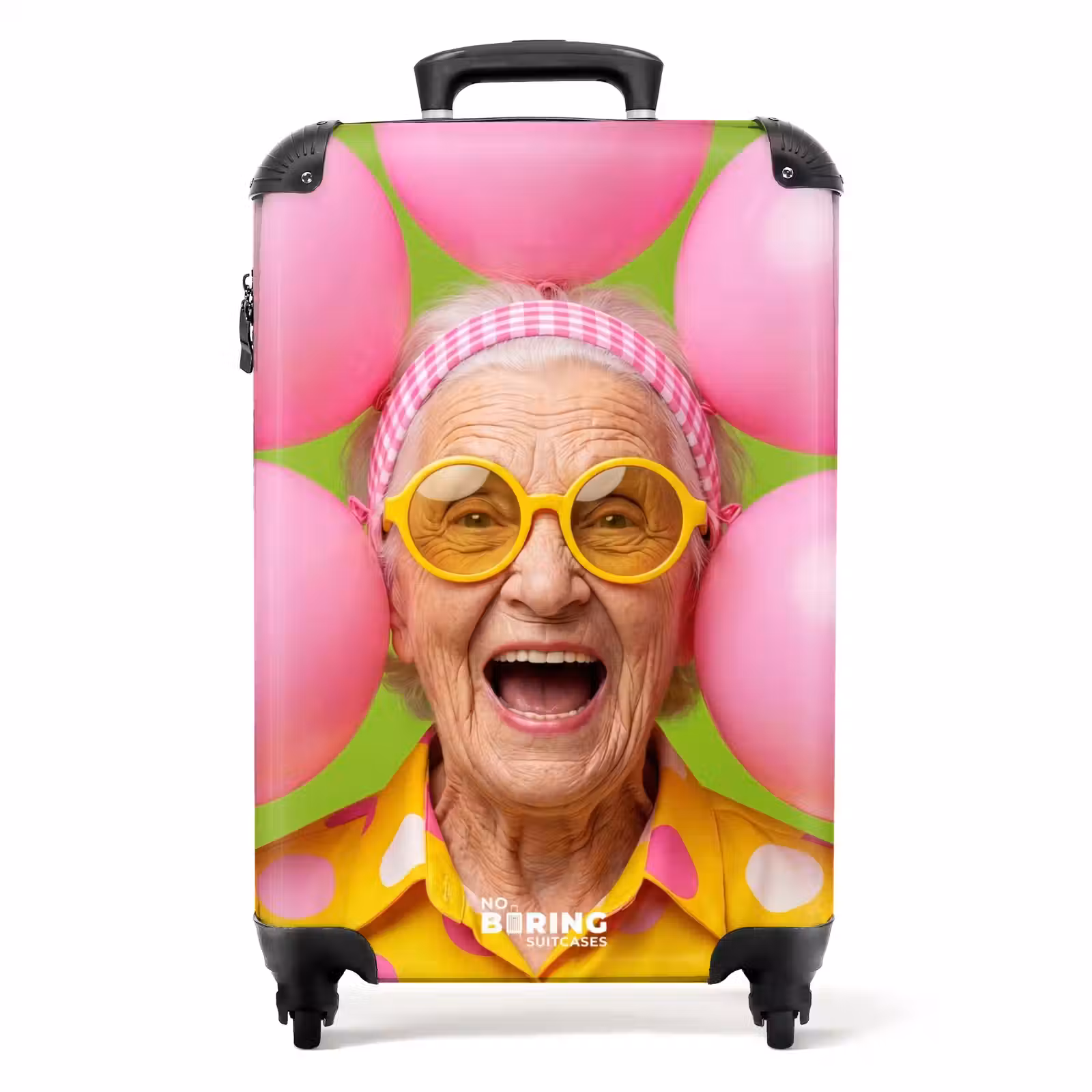 Suitcase - People - Balloons - Party - Colorful - Pink — 1
