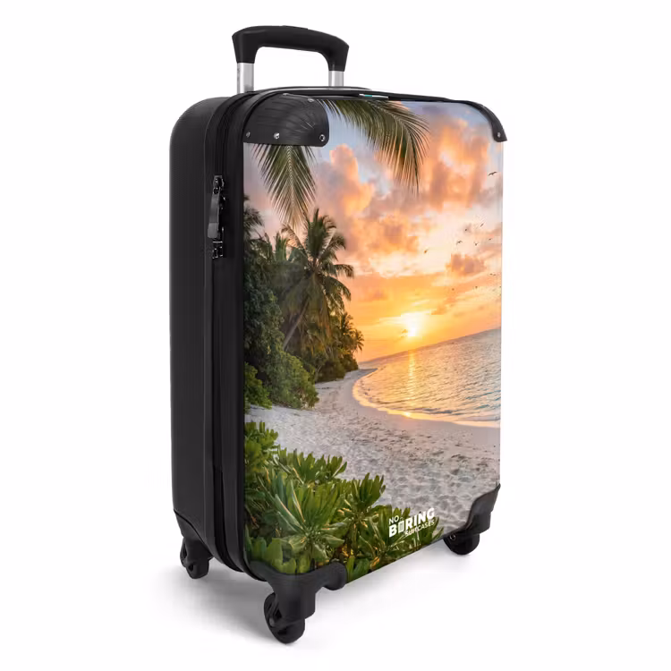 Suitcase - Beach - Sunset - Palm Trees - Tropical - Nature — 4