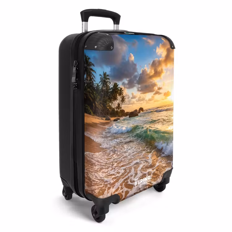 Suitcase - Beach - Sunset - Waves - Nature - Gold — 4