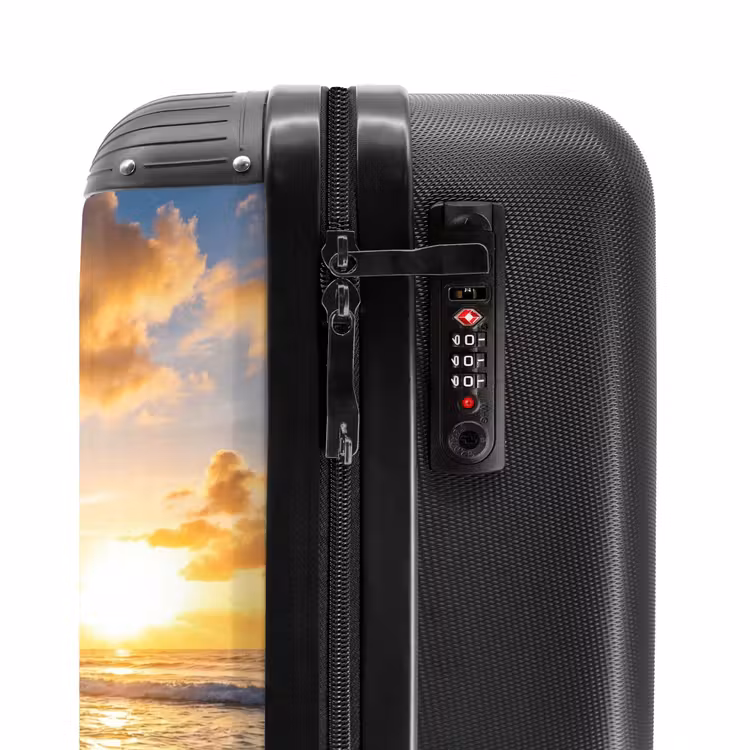 Suitcase - Beach - Sunset - Waves - Nature - Gold — 5