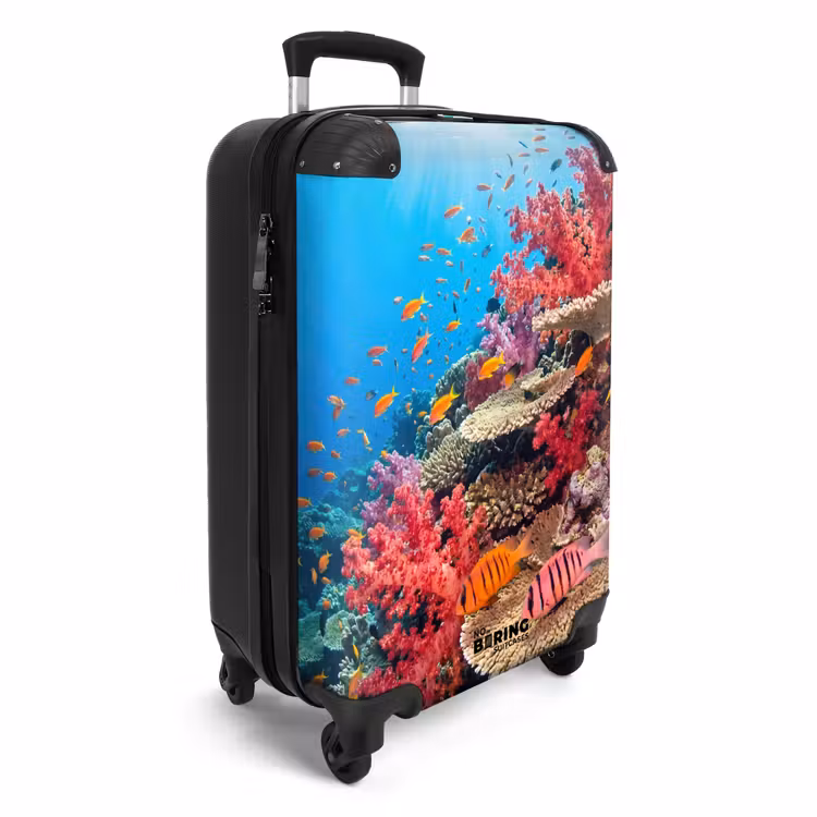 Suitcase - Coral Reef - Fish - Underwater - Tropical - Red — 4