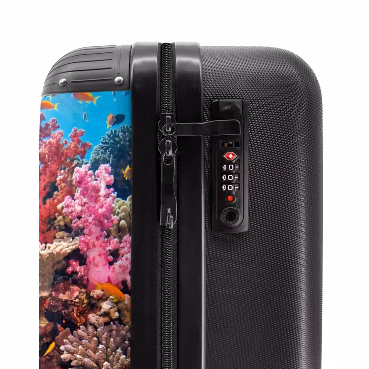 Suitcase - Coral Reef - Fish - Underwater - Tropical - Red — 5