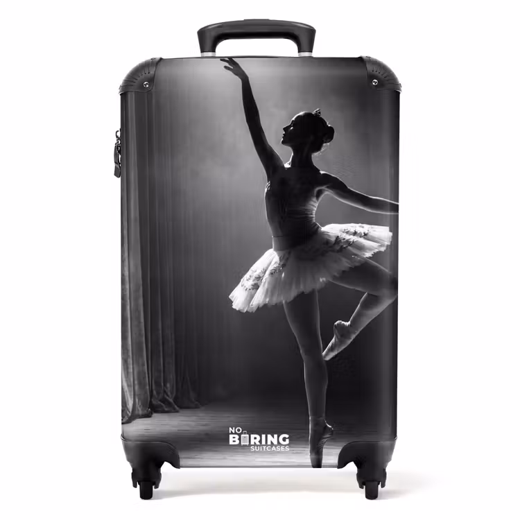 Suitcase - Dancer - Stage - Black and White - Art - Classical — 1