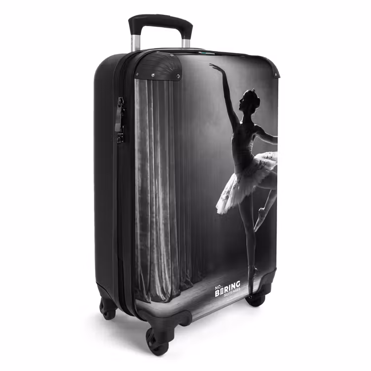 Suitcase - Dancer - Stage - Black and White - Art - Classical — 4