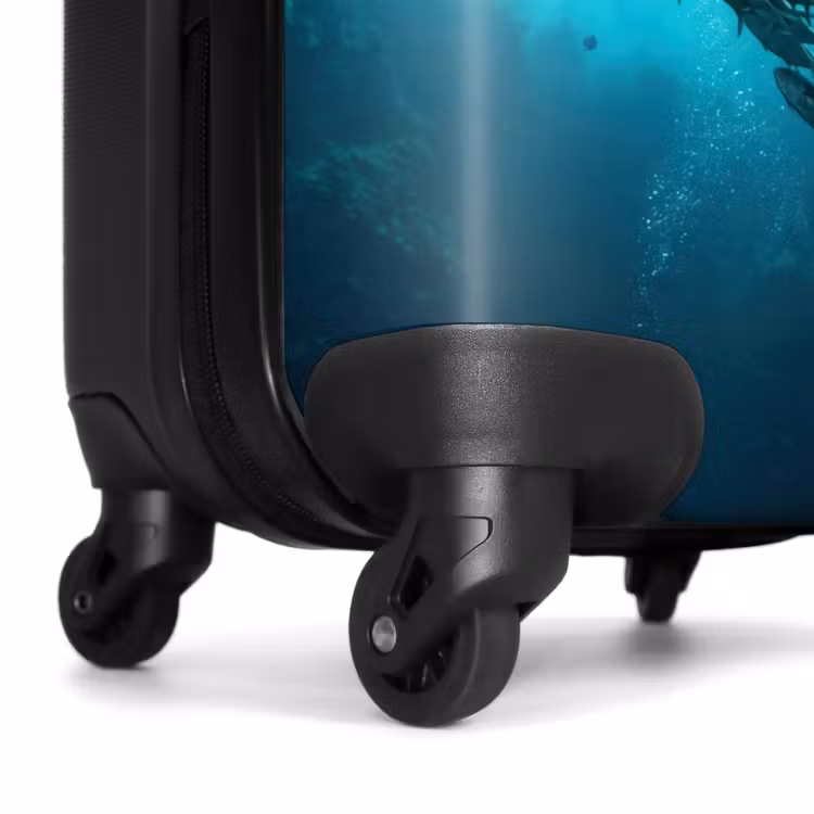Suitcase - Fish - School - Ocean - Nature - Blue — 6
