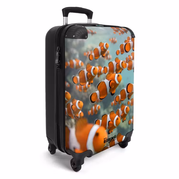 Suitcase - Fish - School - Underwater - Animals - Orange — 4