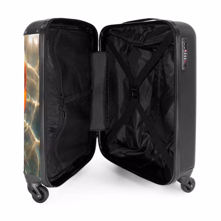 Suitcase - Fish - Water - Animals - Orange - Gold — 3