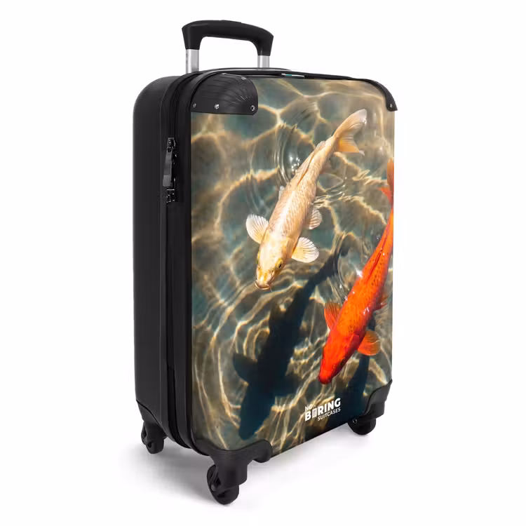 Suitcase - Fish - Water - Animals - Orange - Gold — 4