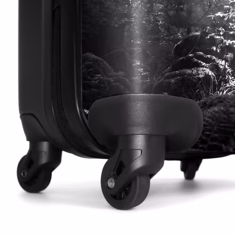 Suitcase - Forest - Rays of Light - Nature - Black and White — 6