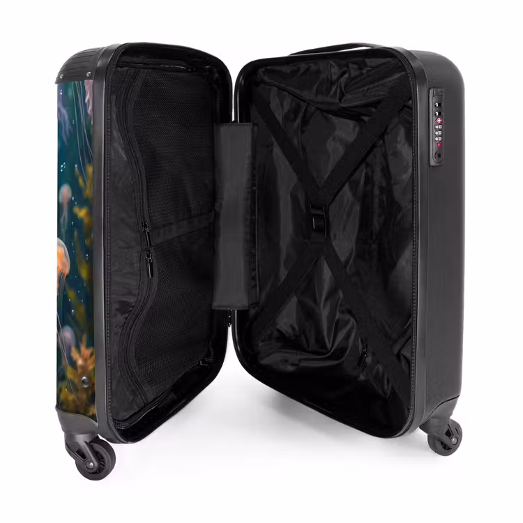 Suitcase - Jellyfish - Pink - Underwater - Marine Life - Animals — 3