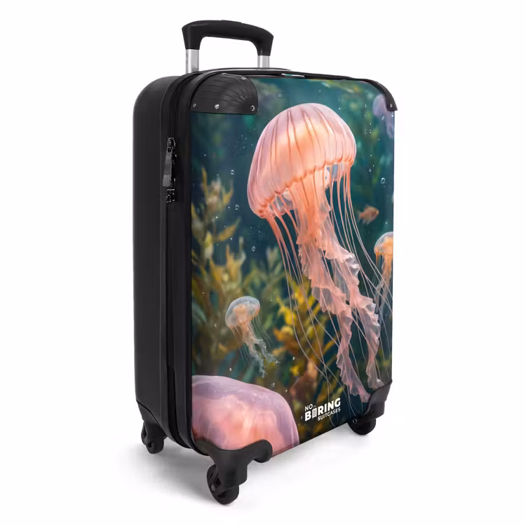 Suitcase - Jellyfish - Pink - Underwater - Marine Life - Animals — 4