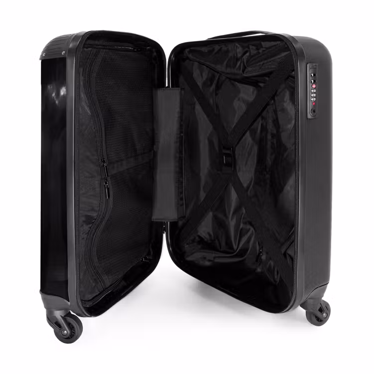 Suitcase - Light - Clouds - Sea - Black and White - Nature — 3