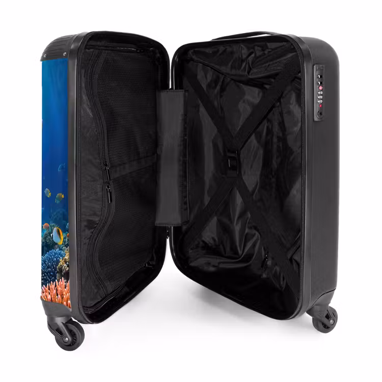 Suitcase - Turtle - Coral Reef - Ocean - Animals - Blue — 3