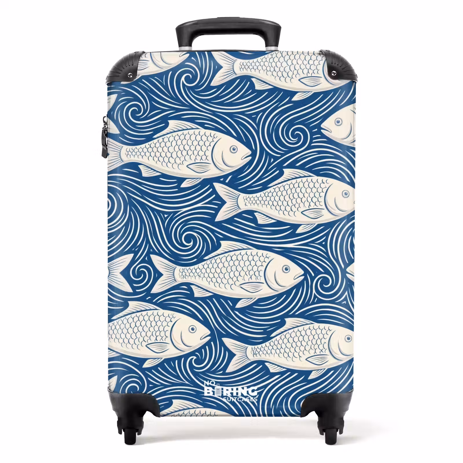 Suitcase - Fish - Water - Pattern - Graphic - Blue — 1