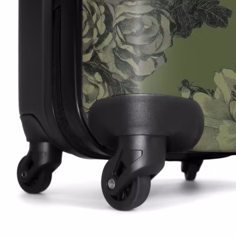 Suitcase - Classic - botanical - olive green - flowers — 6