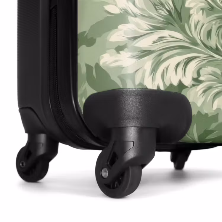 Suitcase - Elegant - Light Green - Plants - Pattern - Fitted — 6