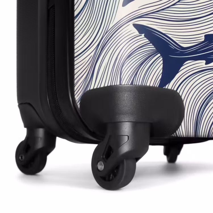 Suitcase - Fish - Ocean - Line Drawing - Blue - Animals — 6
