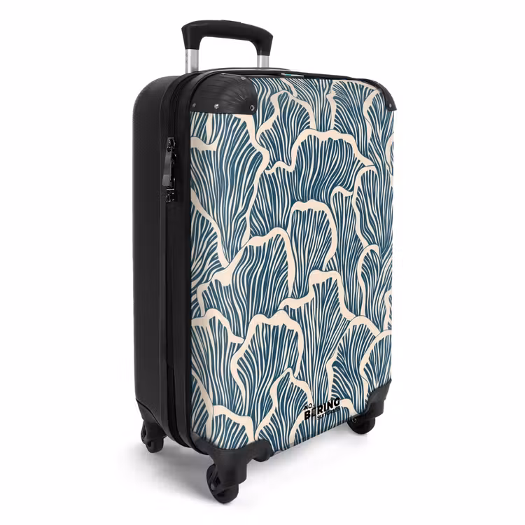 Suitcase - Organic - Blue - Cream - Shells — 4
