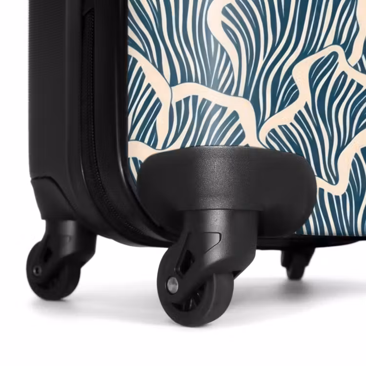 Suitcase - Organic - Blue - Cream - Shells — 6